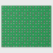 Weihnachtswrapping Paper - Snowman - Santa Geschenkpapier (Flach)