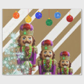Weihnachtswrapping Paper Soldiers Geschenkpapier (Flach)