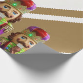 Weihnachtswrapping Paper Soldiers Geschenkpapier (Ecke)