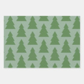 Weihnachtswrapping Paper-Sortiment für Grüne Muste Geschenkpapier Set (Vorderseite)