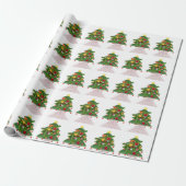 Weihnachtswrapping Paper Tree Geschenkpapier (Ungerollt)