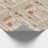 Weihnachtswrapping Paper von Beige/Tan Fun Geschenkpapier (Ecke)