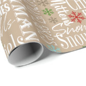 Weihnachtswrapping Paper von Beige/Tan Fun Geschenkpapier (Rolleneckpunkt)