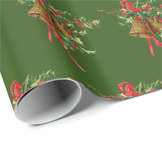 Weihnachtswrapping Paper von Holly and Bells Geschenkpapier (Rolleneckpunkt)