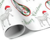 Weihnachtswrapping Paper von Saanen und Babyziegen Geschenkpapier (Rolleneckpunkt)