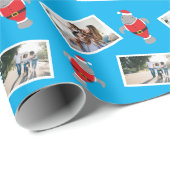 Weihnachtswrapping Paper von Santa Manatee Foto Geschenkpapier (Rolleneckpunkt)