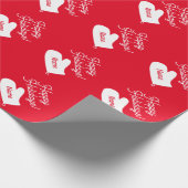 Weihnachtswrapping Paper (Weißofen) - Mitt Geschenkpapier (Ecke)