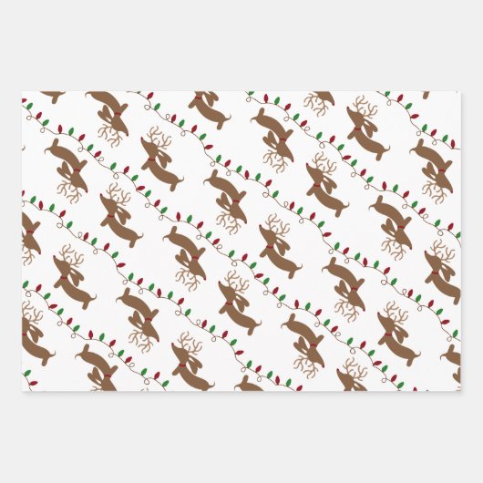 Weihnachtswrapping Paper - Zwei Stile Geschenkpapier Set (Vorderseite 3)