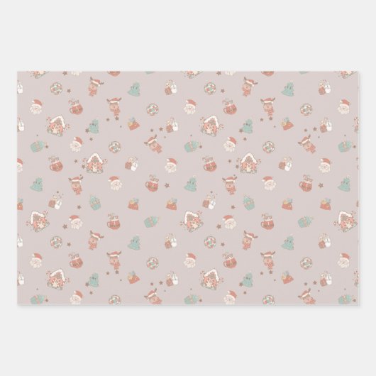 Weihnachtswrapping Papier 3 Blätter (Vorderseite 2)