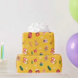 Weihnachtswrapping Papier Feiertage Geschenkwrap Geschenkpapier