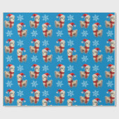 Weihnachtswrapping-Papier für Lama Geschenkpapier (Flach)
