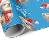 Weihnachtswrapping-Papier für Lama Geschenkpapier (Rolleneckpunkt)