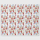 Weihnachtswrapping-Papier Geschenkpapier (Flach)