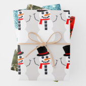 Weihnachtswrapping-Papier Geschenkpapier Set (Beispiel)