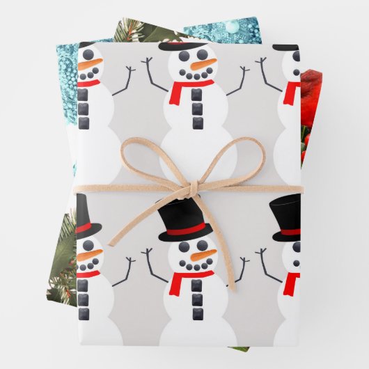 Weihnachtswrapping-Papier Geschenkpapier Set (Beispiel)