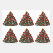 Weihnachtswrapping-Papier Geschenkpapier Set (Vorderseite 3)