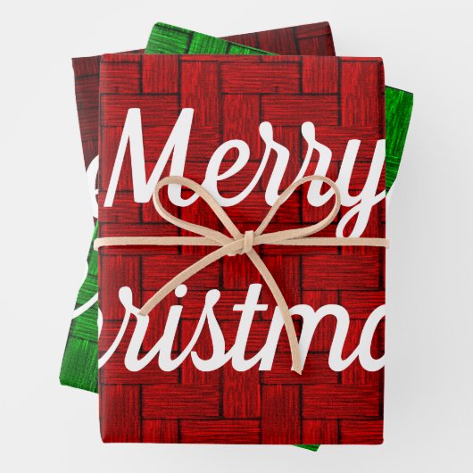 Weihnachtswrapping-Papier Geschenkpapier Set (Beispiel)