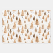Weihnachtswrapping Papier Gold Neutral (Vorderseite 3)