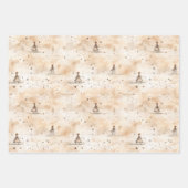 Weihnachtswrapping Papier Gold Neutral (Vorderseite 2)