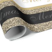 Weihnachtswrapping Papier-Imitat Glitzer gestriche Geschenkpapier (Rolleneckpunkt)