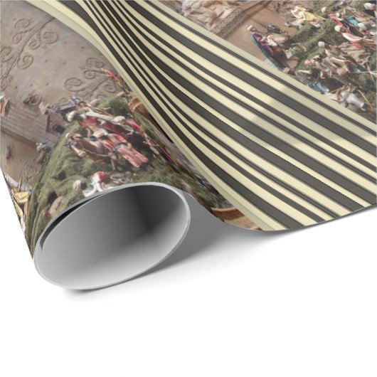 Weihnachtswrapping Papier Jesus Krippe Geschenkpapier (Rolleneckpunkt)