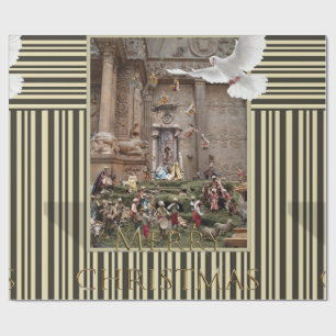 Weihnachtswrapping Papier Jesus Krippe Geschenkpapier
