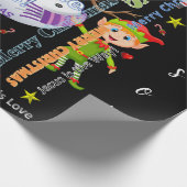 Weihnachtswrapping Papier Jesus Santa 2020 Geschenkpapier (Ecke)