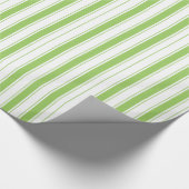 Weihnachtswrapping Papier kühne grüne Streifen Geschenkpapier (Ecke)
