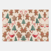 Weihnachtswrapping Papier Set von 3 (Vorderseite 3)