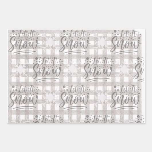 Weihnachtswrapping Papier Set von 3 (Vorderseite 3)