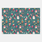 Weihnachtswrapping Papier Set von 3 (Vorderseite)