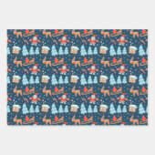 Weihnachtswrapping Papier Set von 3 (Vorderseite)