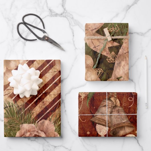 Weihnachtswrapping Papier Sheets (Vorderseite)