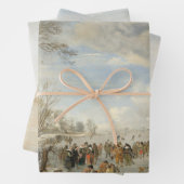 Weihnachtswrapping Papier WINTER ICE FAIR (Beispiel)