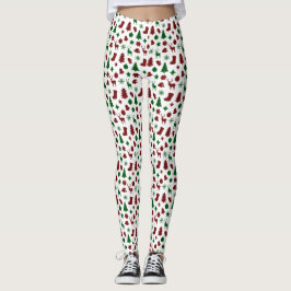 Weihnachtswrapping Papier Xmas Bäume Strumpf Karie Leggings