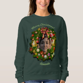 WeihnachtsWreath besonders angefertigt mit Ihrem Sweatshirt
