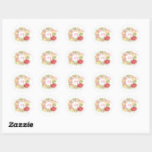 Weihnachtswreath Floral Medley Stickers (Blatt)