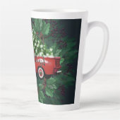 Weihnachtswreath Vintag Truck Milchtasse (Rechts)