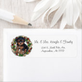 Weihnachtswreath Yorkshire Terrier - Geschenketike (Insitu)