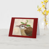 Weihnachtswren-Karte Karte (Gelbe Blume)