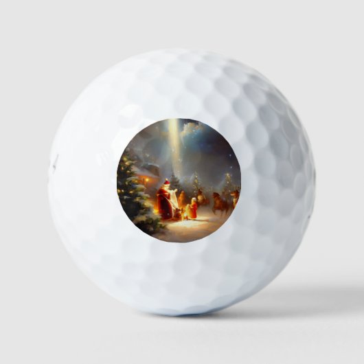 Weihnachtswunder (2) golfball (Vorderseite)