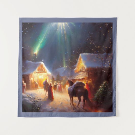 Weihnachtswunder 3 wandteppich (Vorderseite)