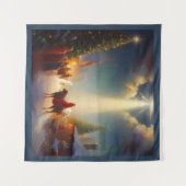 Weihnachtswunder 4 wandteppich (Vorderseite (Horizontal))