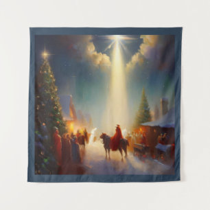 Weihnachtswunder 4 wandteppich