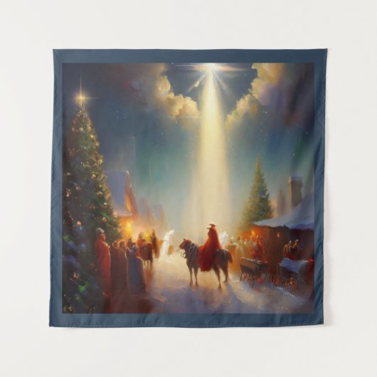 Weihnachtswunder 4 wandteppich (Vorderseite)