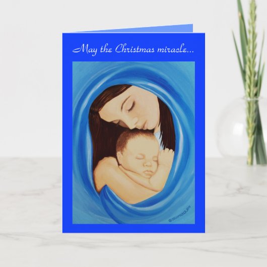 Weihnachtswunder Feiertagskarte (Vorderseite)