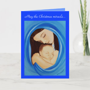 Weihnachtswunder Feiertagskarte