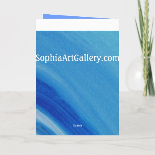 Weihnachtswunder Feiertagskarte (Rückseite)