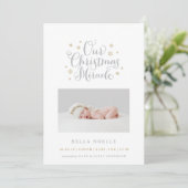 Weihnachtswunder Feiertagskarte (Stehend Vorderseite)