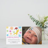 Weihnachtswunder - Kindheits-Krebs-Band Feiertagskarte (Stehend Vorderseite)